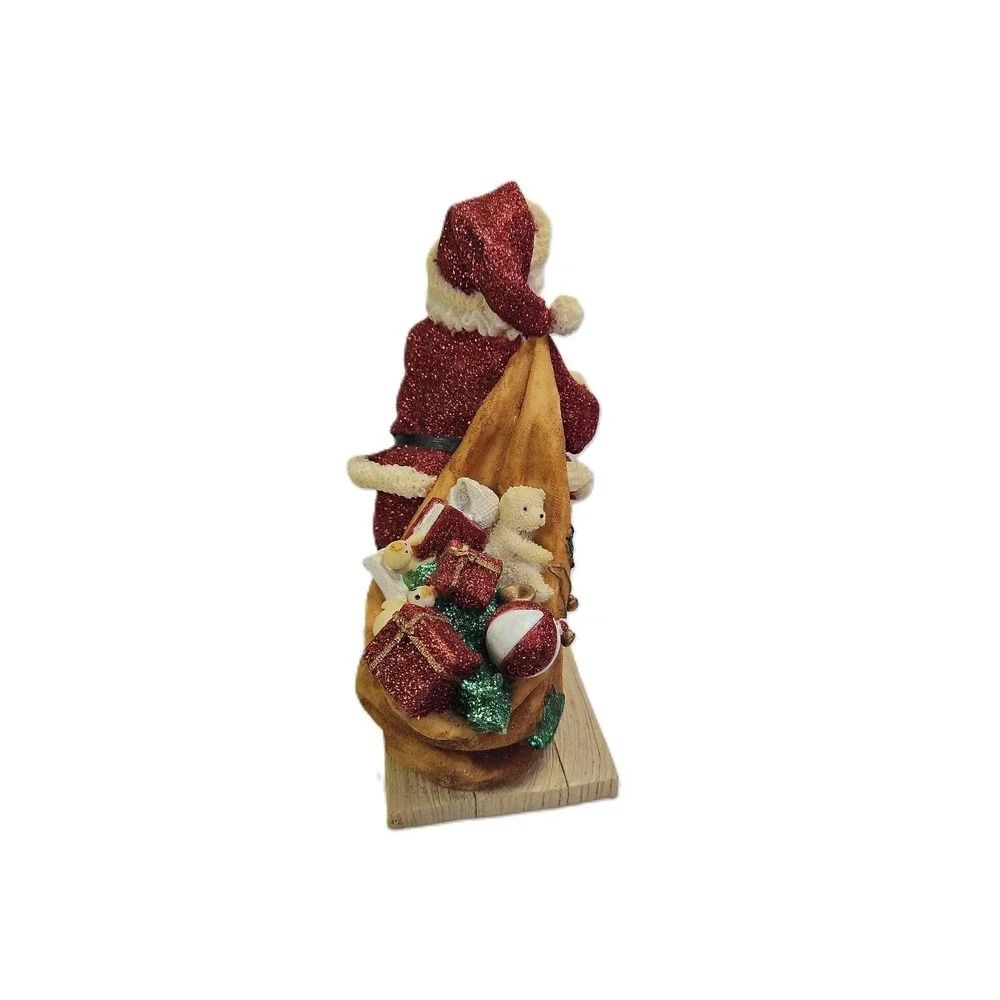 Mark Roberts Collection Santa Claus Red Glitter Suit Figurine With Sack READ